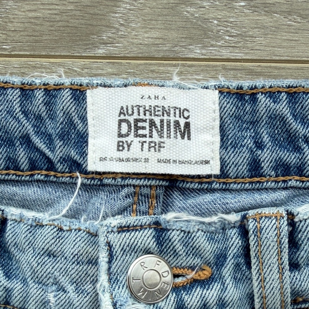 Light Blue Women’s Jeans with White Side Stripe - Picture 2 of 4